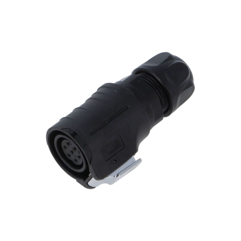 Conector: circular; mufă; mamă; 02; 5A; 250V; PIN: 7; IP67; drept