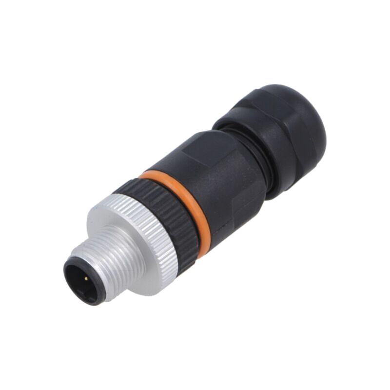 Conector: M12; mufă; PIN: 5; tată; 60V; drept; IP67; pe cablu; aurit