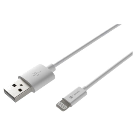 Cablu; USB 2.0; mufă Apple Lightning,USB A mufă; 1m; alb; 12W