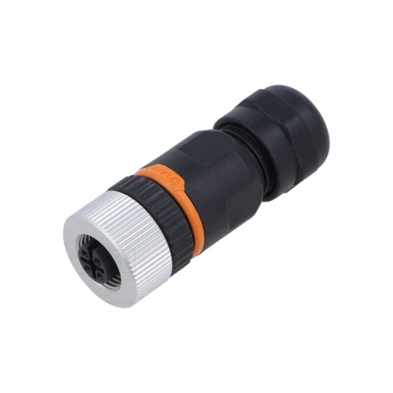 Conector: M12; mufă; PIN: 4; mamă; 250V; drept; IP67; pe cablu; aurit