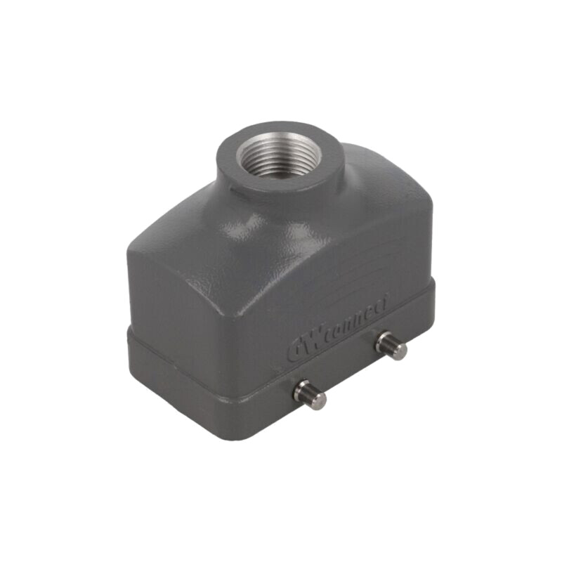 Enclosure for connectors: HDC; size 10B; for cable; straight; M20