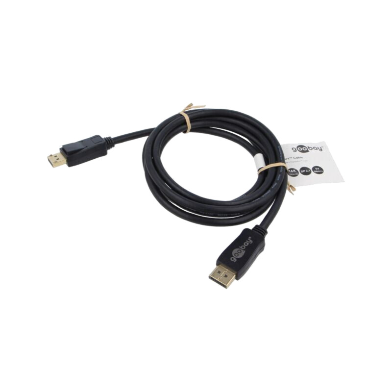 Cablu; DisplayPort mufă,din ambele părţi; PVC; Lung: 2m; negru