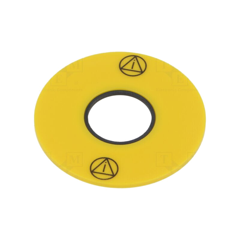 Tăbliţă descriptivă; 61; 43mm; Corp: galbenă; plastic