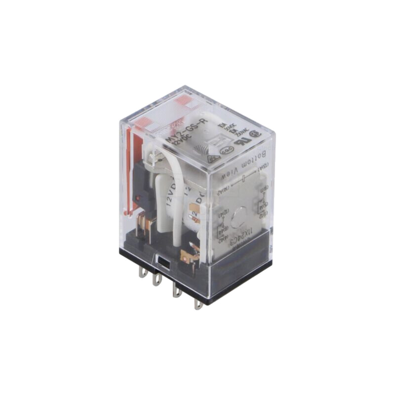 Releu: electromagnetic; DPDT; Ubobină: 12VDC; Icontacte max: 10A