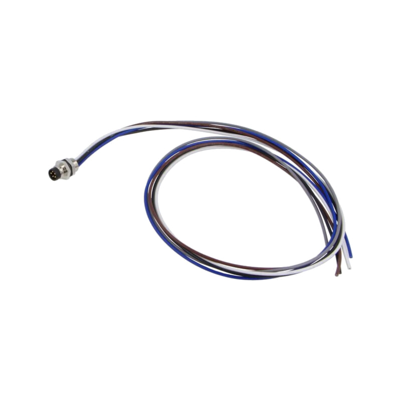 Conector: M8; soclu; tată; 30V; 3A; PIN: 5; IP67; cabluri; 0,34mm2