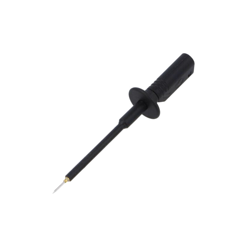 Terminal de măsurare; 10A; 1kV; neagră; Diam.vârf: 0,75mm