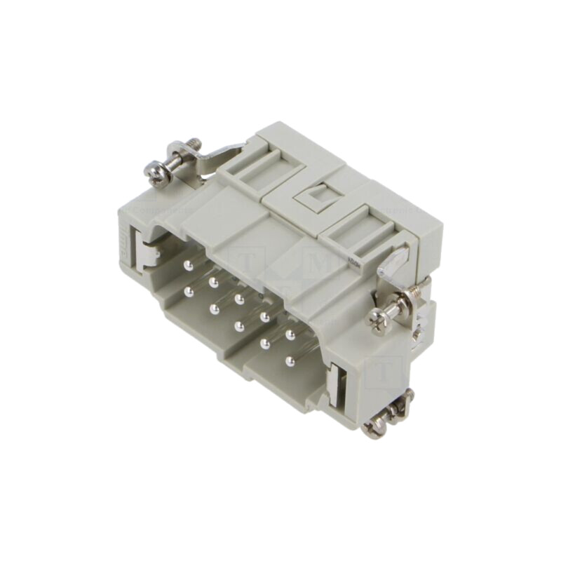 Conector: HDC; inserturi de contact; tată; CSE; PIN: 10; 16A; 600V