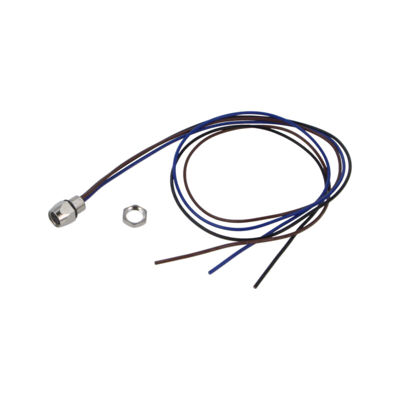 Conector: M8; soclu; mamă; 48V; 4A; PIN: 3; IP67; cabluri; 0,34mm2