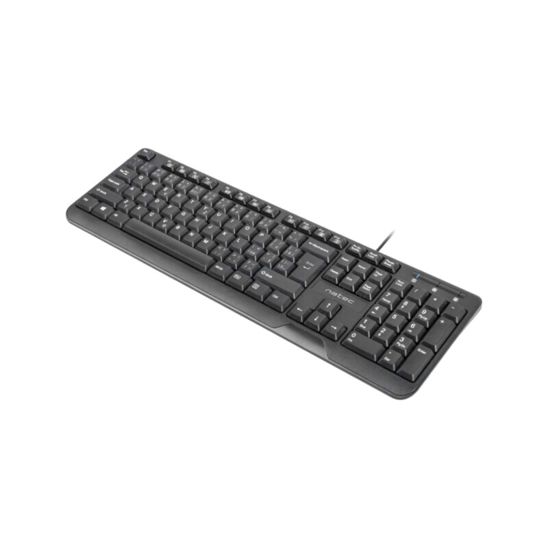 Tastatură; neagră; USB A; CZ layout,cu cablu,SK layout,slim