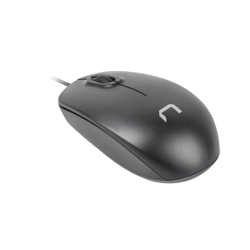 Mouse; neagră; USB A; optic,cu cablu; Caracteristici: PnP; 1,8m