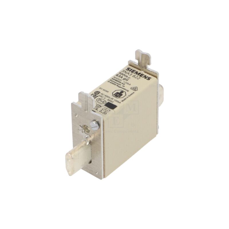 Siguranţă: siguranţă; 63A; 500VAC; 250VDC; gG; industrial; NH000