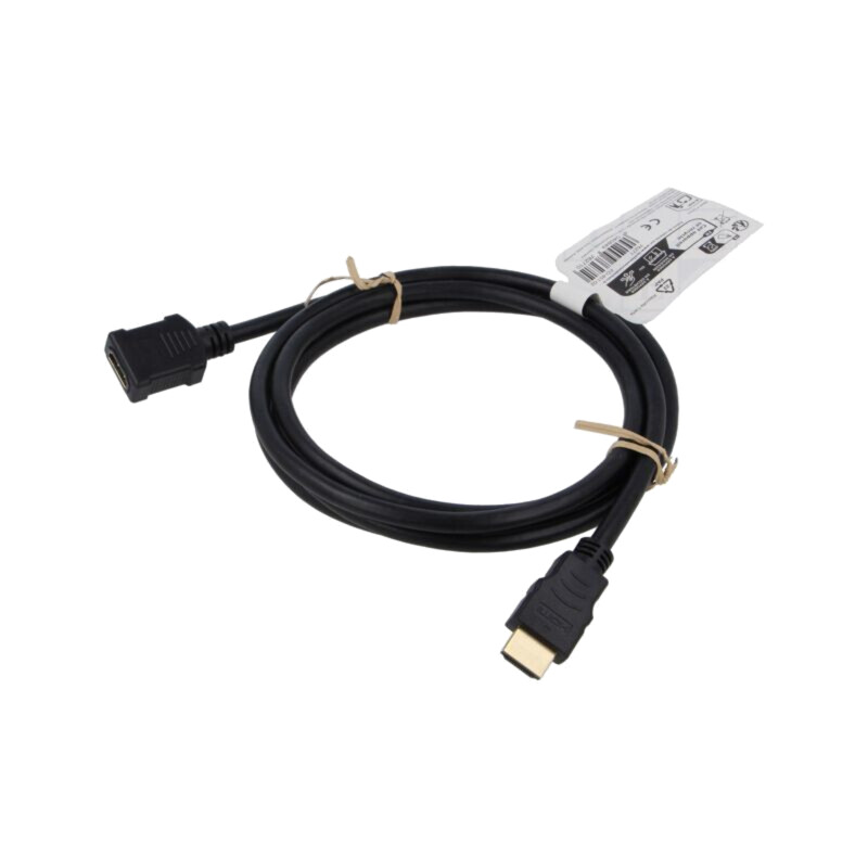 Cablu; HDMI soclu,HDMI mufă; PVC; 2m; negru; HDCP 2.2,HDMI 2.1