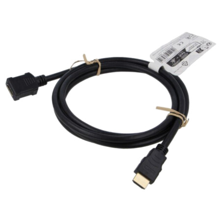 Cablu; HDMI soclu,HDMI mufă; PVC; 2m; negru; HDCP 2.2,HDMI 2.1