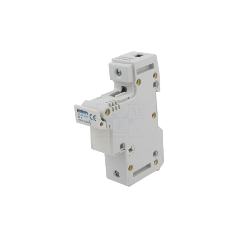 Clemă; 14x51mm; pentru şină DIN; 63A