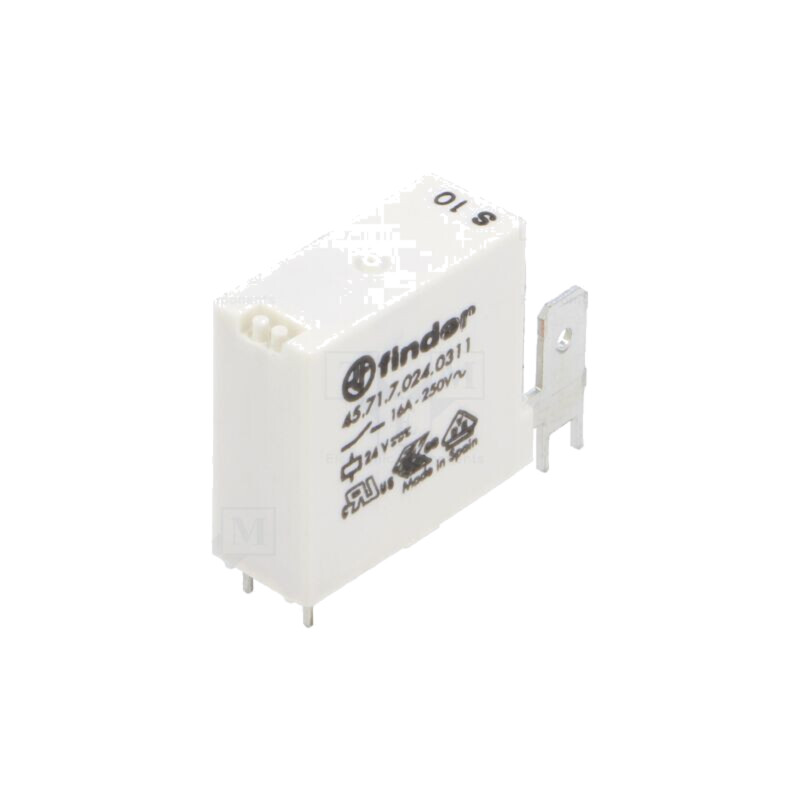 Releu: electromagnetic; SPST-NO; Ubobină: 24VDC; 16A/250VAC; 45.71