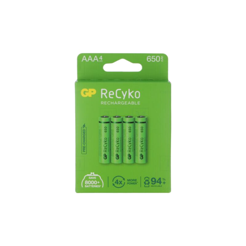 Acumul: Ni-MH; AAA,R3; 1,2V; 650mAh; ReCyko; blister; Ready2Use