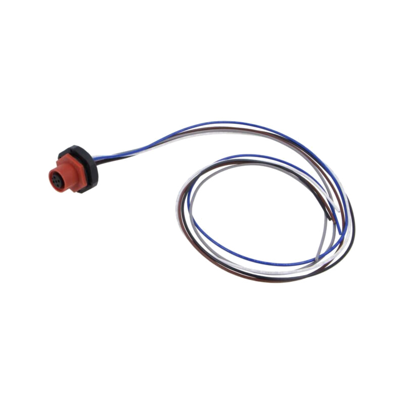 Conector: M12; soclu; mamă; 2A; 60V; PIN: 5; IP67; drept; cabluri