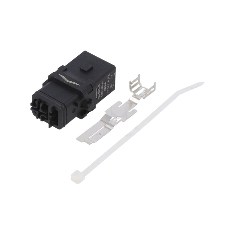 Conector: HDC; inserturi de contact; mamă; Han® 1A; PIN: 4; 3P+PE