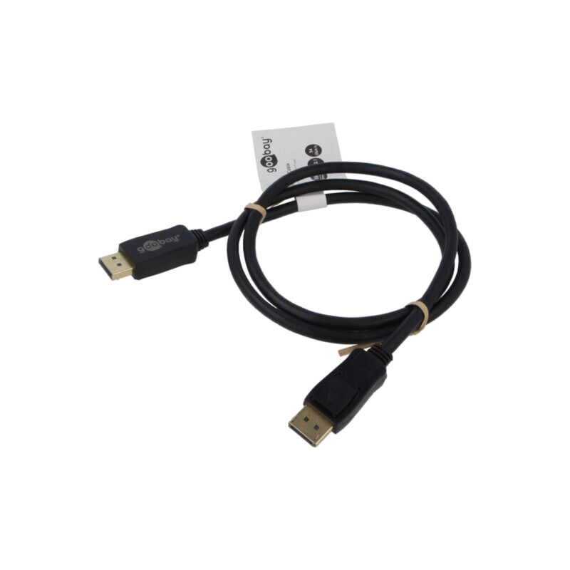 Cablu; DisplayPort mufă,din ambele părţi; PVC; Lung: 1m; negru