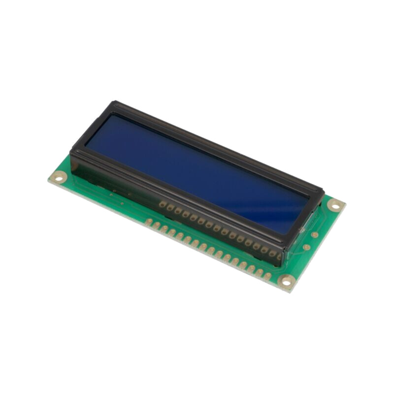 Afişaj: LCD; alfanumerice; STN Negative; 16x2; albastru; LED; 1x16