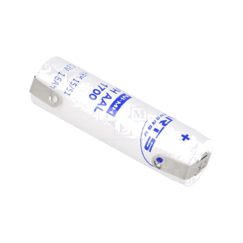 Acumul: Ni-MH; AA; 1,2V; 1700mAh; urechi pentru lipire; Ø14,5x50mm