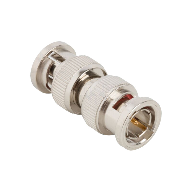 Adaptor; BNC tată,din ambele părţi; Izolaţie: POM; 75Ω; alamă