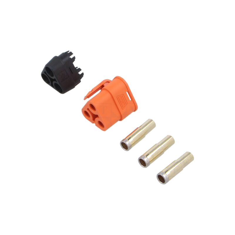 Conector: alimentare DC; mufă; mamă; QS; 60A; 500V; PIN: 3; drept