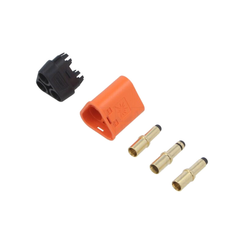 Conector: alimentare DC; mufă; tată; QS; 60A; 500V; PIN: 3; drept