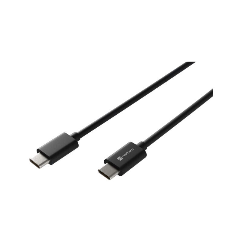 Cablu; USB 2.0; USB C mufă,din ambele părţi; 2m; negru; 100W; 5A