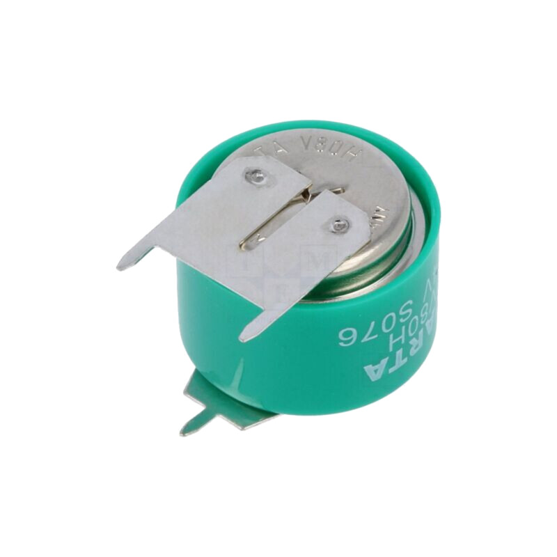 Acumul: Ni-MH; 2/V80H; 2,4V; 70mAh; 3pin,pol pozitiv: 2pin,pt.PCB