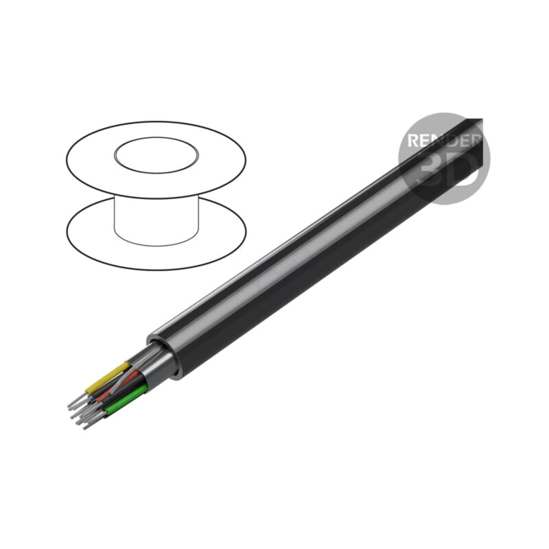 Cablu; 6x2x24AWG; RS232; litat; Cu; ecranat,folie Al-PET; PVC; crom