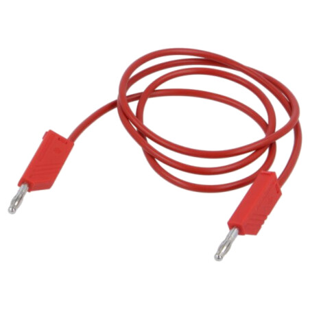 Cablu de măsurare; 60VDC; 30VAC; 32A; Lung: 1m; roşie; Izolaţie: PVC