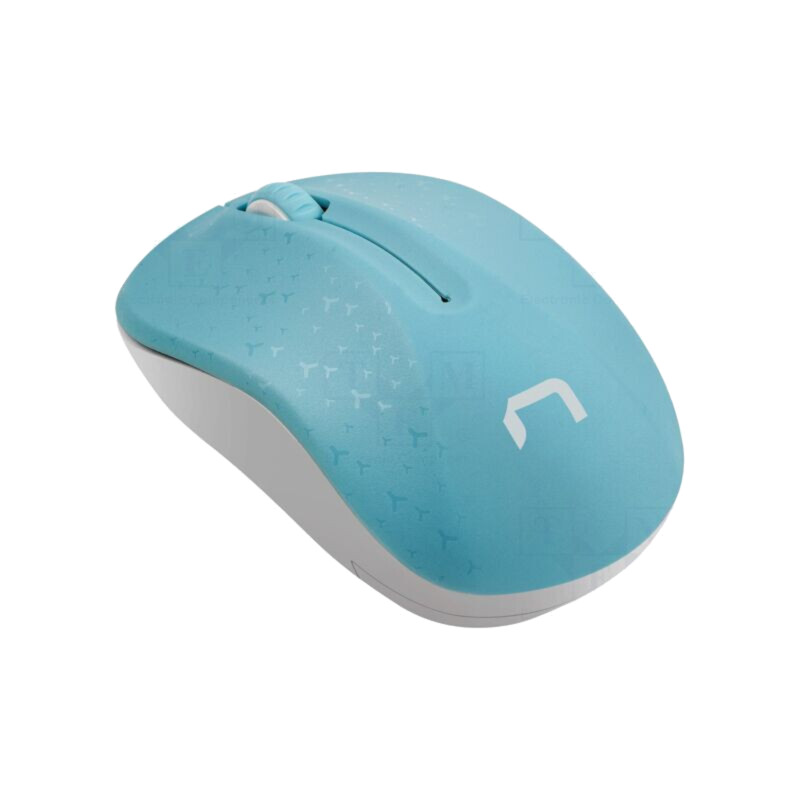 Mouse; albă,albastră; USB A; fără fir,optic; Nr.butoane: 3; 10m