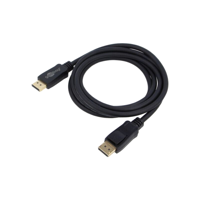 Cablu; DisplayPort mufă,din ambele părţi; PVC; Lung: 2m; negru