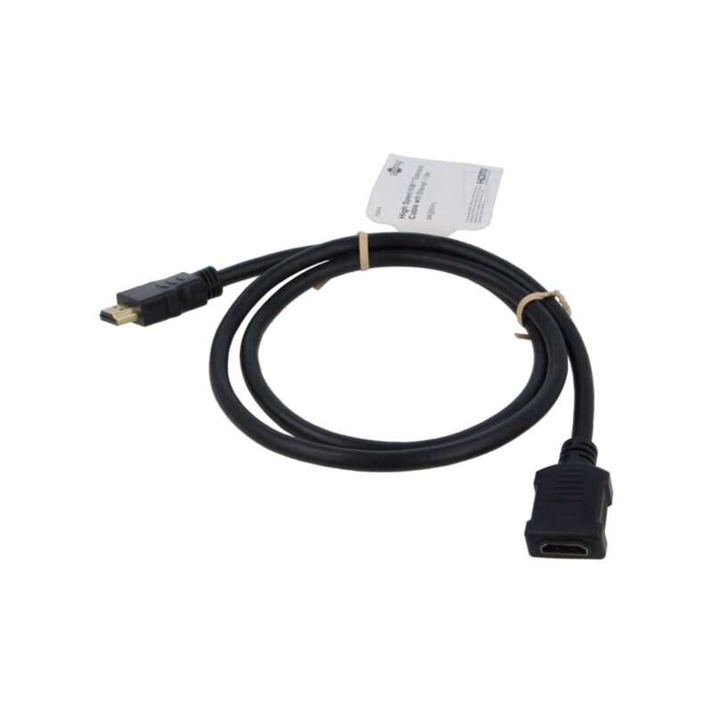 Cablu; HDMI soclu,HDMI mufă; PVC; 1m; negru; HDCP 2.2,HDMI 2.1