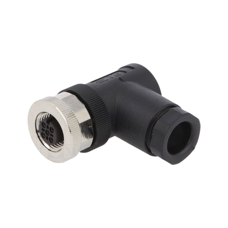 Conector: M12; mufă; PIN: 3; mamă; 250V; în unghi 90°; IP67; pe cablu