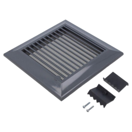 Accessories: ventilation grille; graphite; 135x135mm