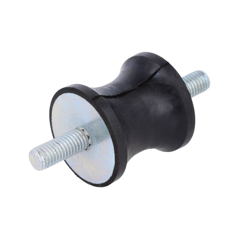 Atenuator de vibraţii; M8; Ø: 40mm; gumă; Lung: 30mm; 1621N; 216N/mm