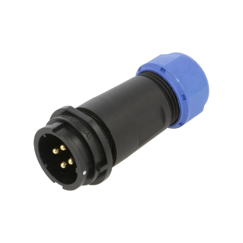 Conector: circular; mufă; tată; PIN: 4; IP67; SY21; 7÷12mm; 30A; 500V