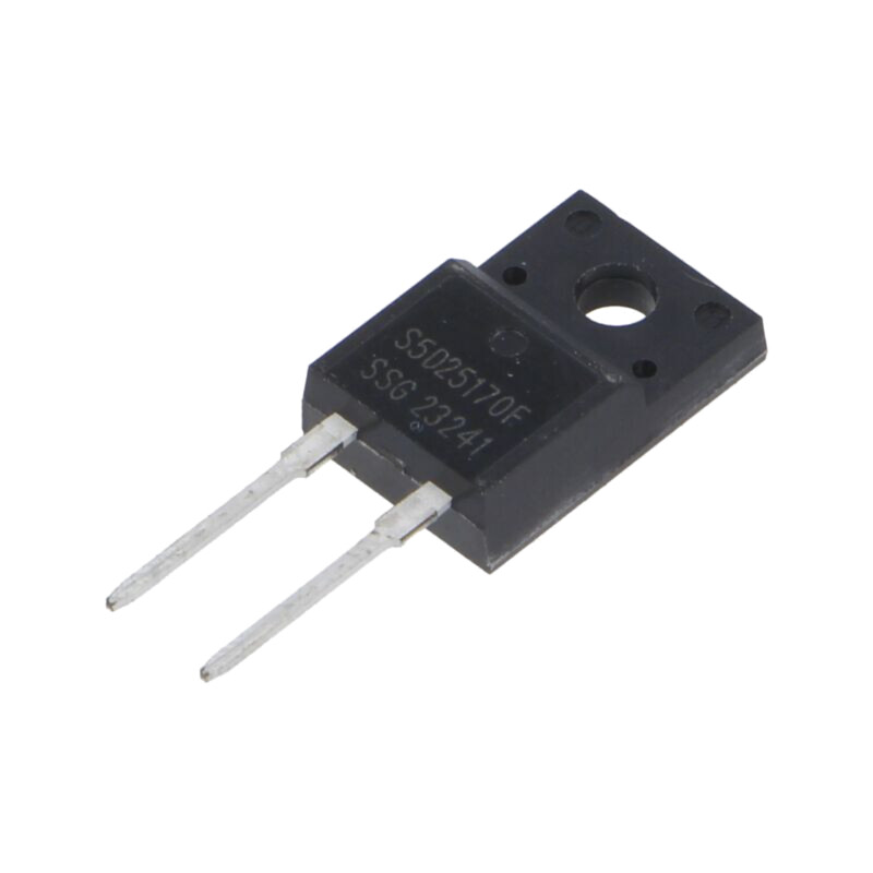 Diodă: redresoare Schottky; SiC; THT; 1,7kV; 25A; ITO220AC; 171,1W