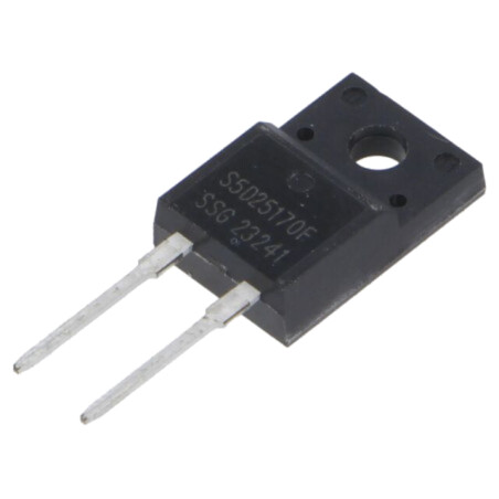 Diodă: redresoare Schottky; SiC; THT; 1,7kV; 25A; ITO220AC; 171,1W