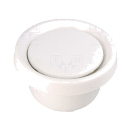 Accesorii: anemostat; albă; polipropilenă; Ø125mm; AN