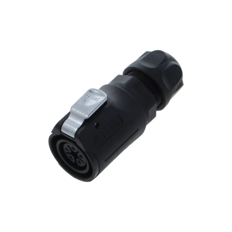 Conector: M12; soclu; tată; 4A; 250V; PIN: 4; IP67; drept; cabluri