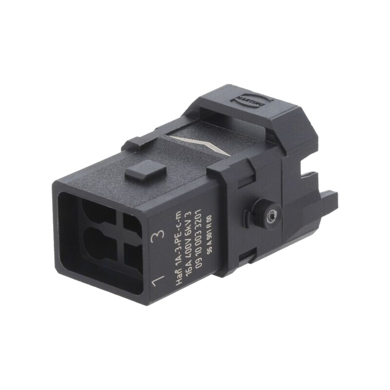 Conector: HDC; inserturi de contact; tată; Han® 1A; PIN: 4; 3P+PE