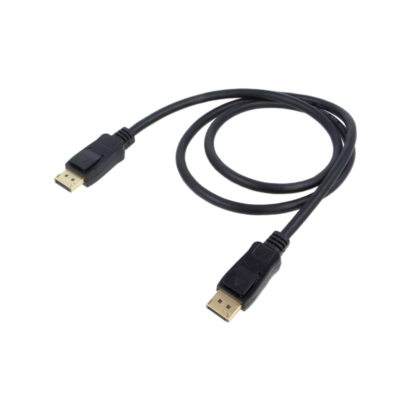 Cablu; DisplayPort mufă,din ambele părţi; PVC; Lung: 1m; negru