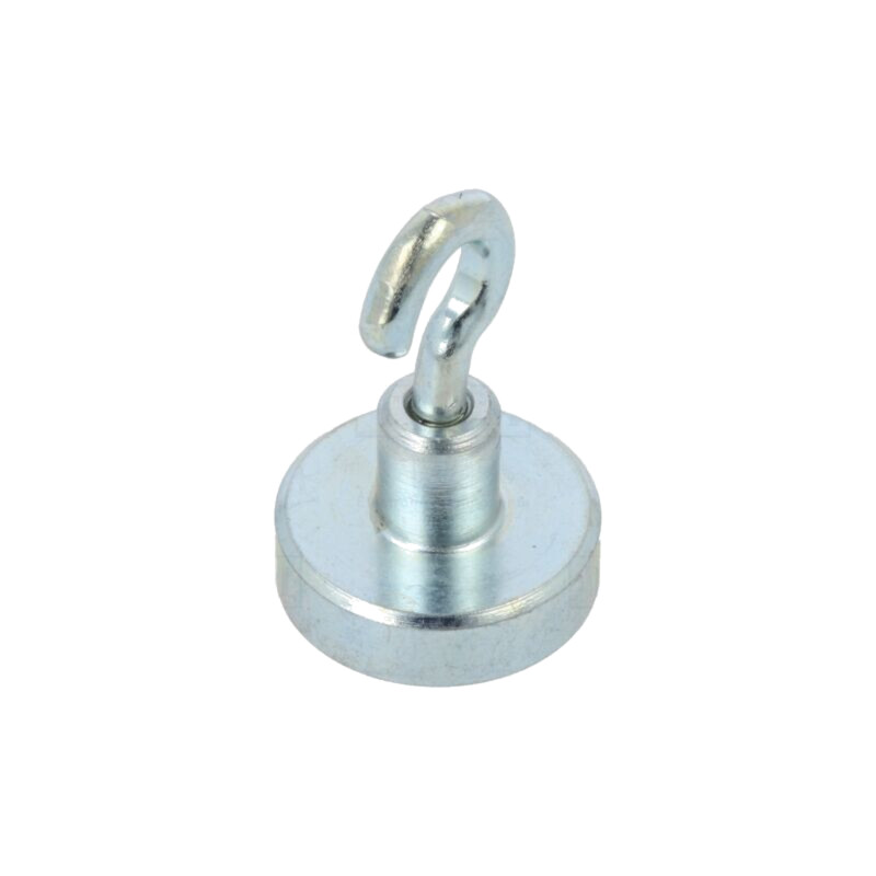 Magnet: fix; ferită (metal greu); 18N; 16mm; cu cârlig
