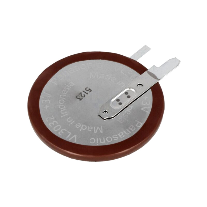Acumul: Li; VL3032; 3V; 100mAh; 2pin,pt.PCB; Ø30x3,9mm; -20÷60°C
