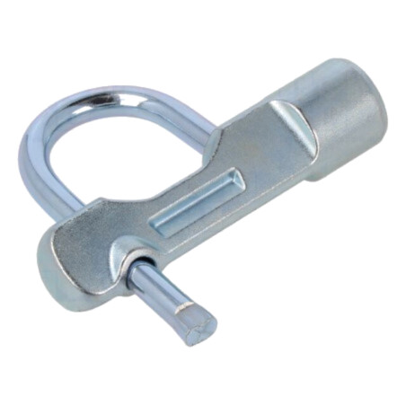 Lacăt; cu toartă; A: 85mm; B: 38mm; C: 7mm; Cod cheie: T9