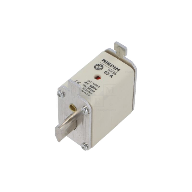 Siguranţă: siguranţă; 63A; 500VAC; gG; industrial; NH00