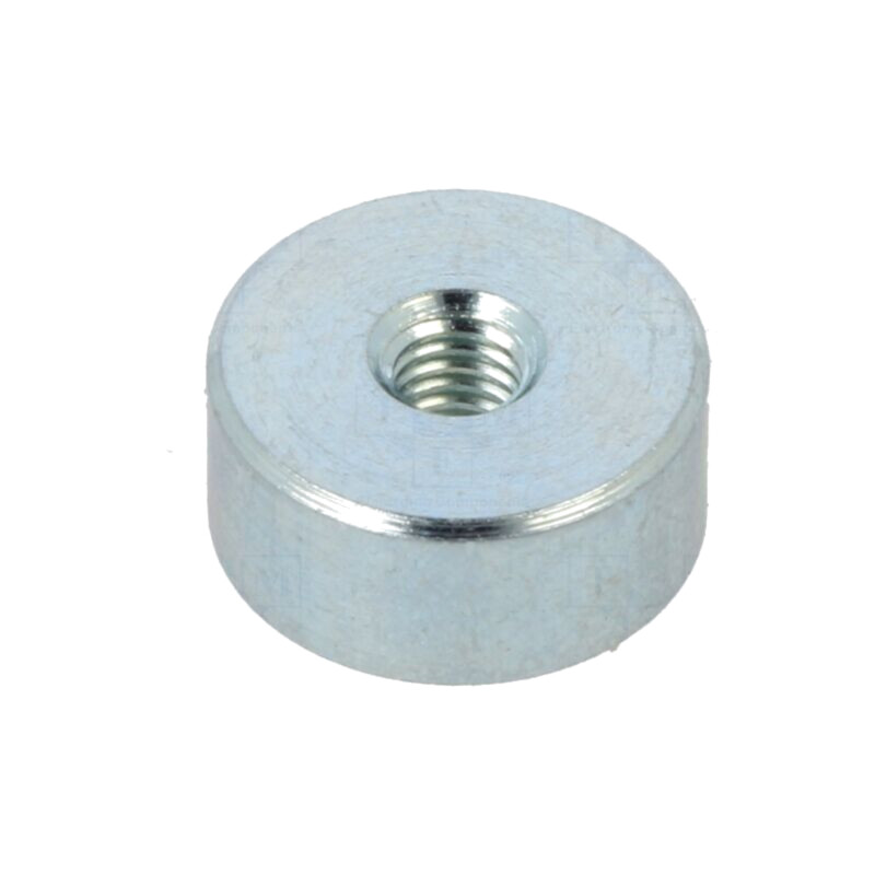Magnet: fix; neodim; 19N; Ø: 10mm; H: 4,5mm; oţel; Lung.filet: 1,5mm
